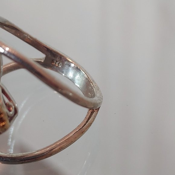 Red ruby star sterling ring by STS - Picture 6 of 7